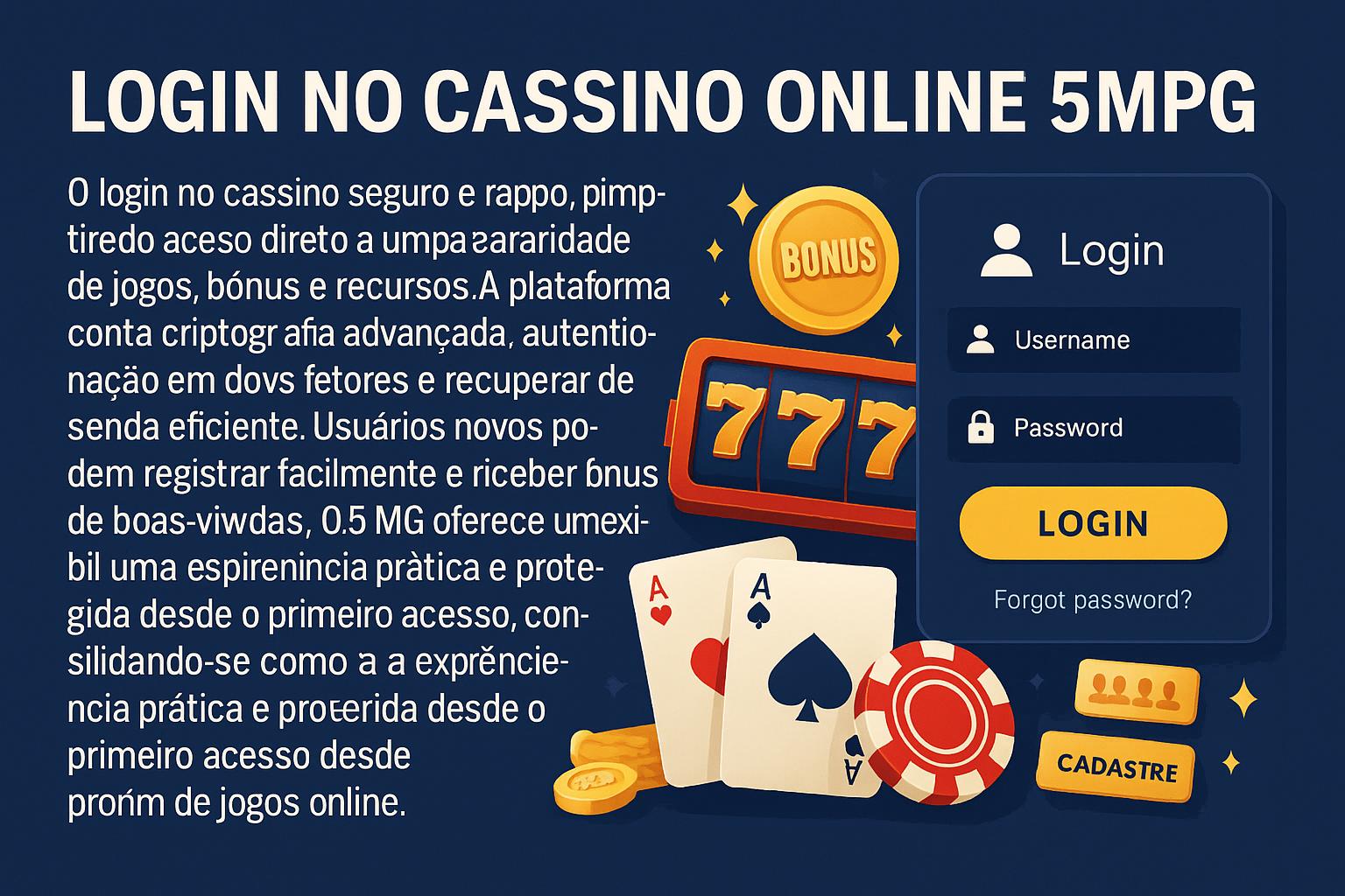 Criar uma nova Conta no plataforma 5MPG